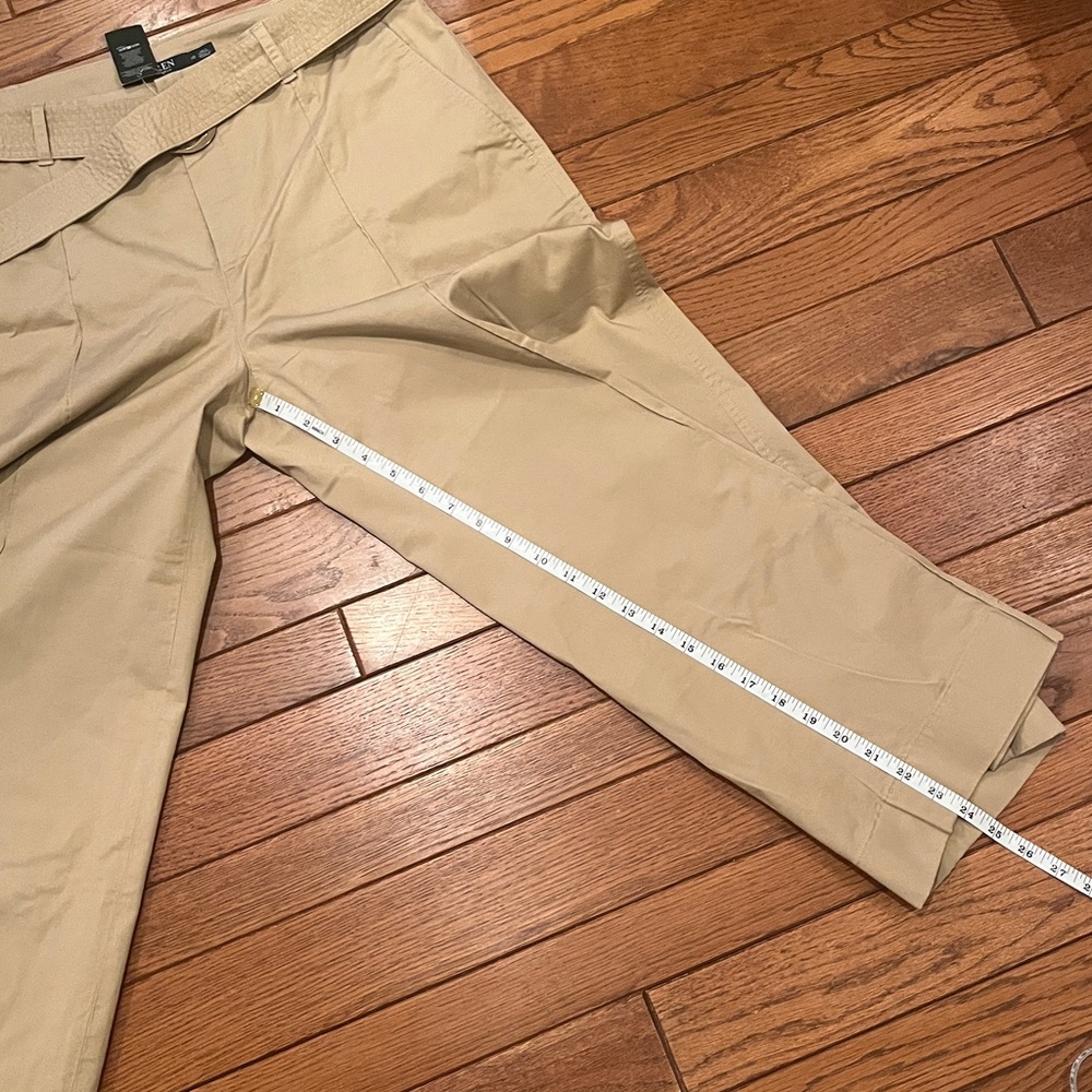 NWT Lauren Ralph Lauren cropped wide leg pant 10 - Picture 7 of 8